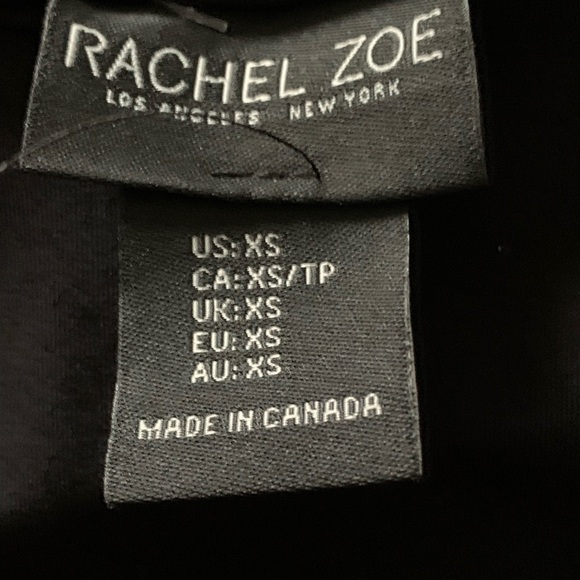 Rachel Zoe sexy and elegant faux wrap black dress NWOT size XS - Picture 11 of 14